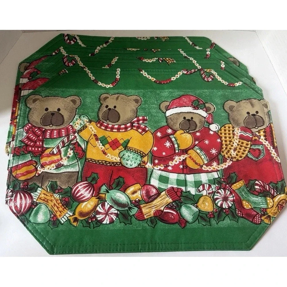 Kmart Trim A Home Christmas Vinyl Placemats 18